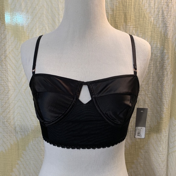 NWT Chelsea28 Modern Fem Keyhole Longline Bralette - Picture 3 of 8